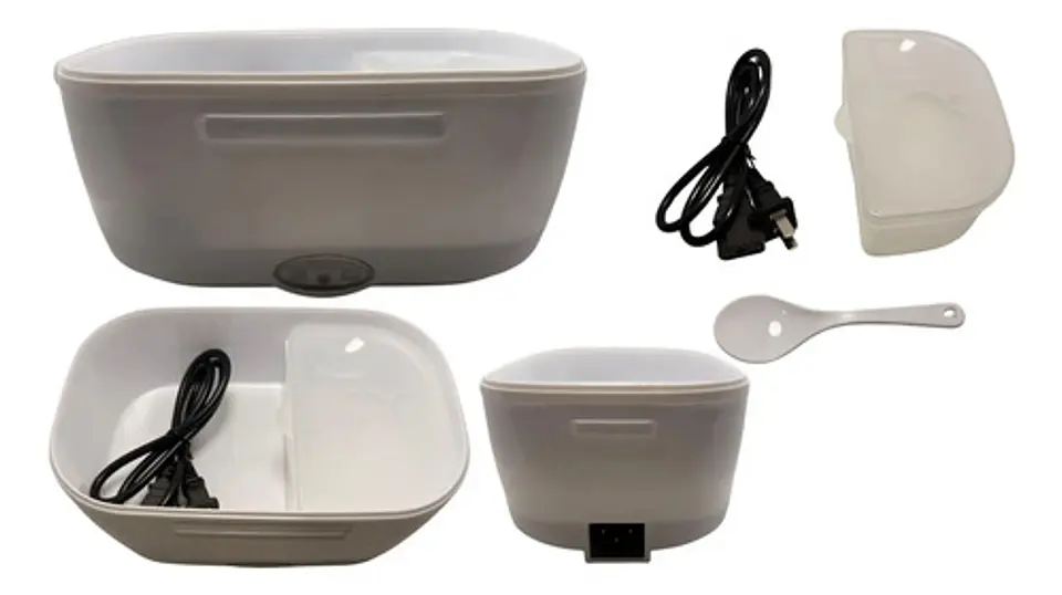Lonchera Eléctrica Lunch Box Cubierto Portátil Porta Comidas 6