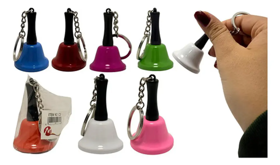 Mini Campana Llavero Portátil Decorativo Pequeño Mini Timbre 1