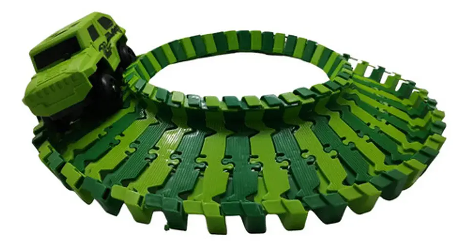 Pista De Dinosaurios Con Carro Eléctrico Juguete Interactivo 4