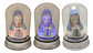 Imagen Decorativa Virgen María Cúpula Rosa Mística Base Luz - Miniatura 2