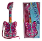 Guitarra Musical Infantil Mariposa Con Luces Y Sonido Niñas - Miniatura 1