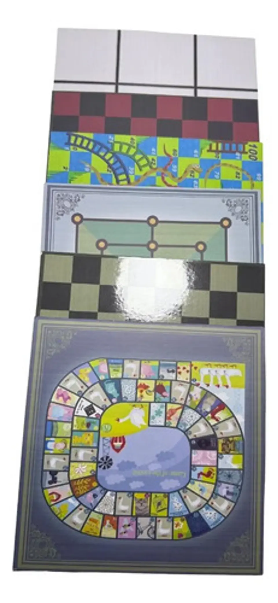 6 Tableros 12 En 1 Juegos De Mesa Funny Familia Dados Fichas 3