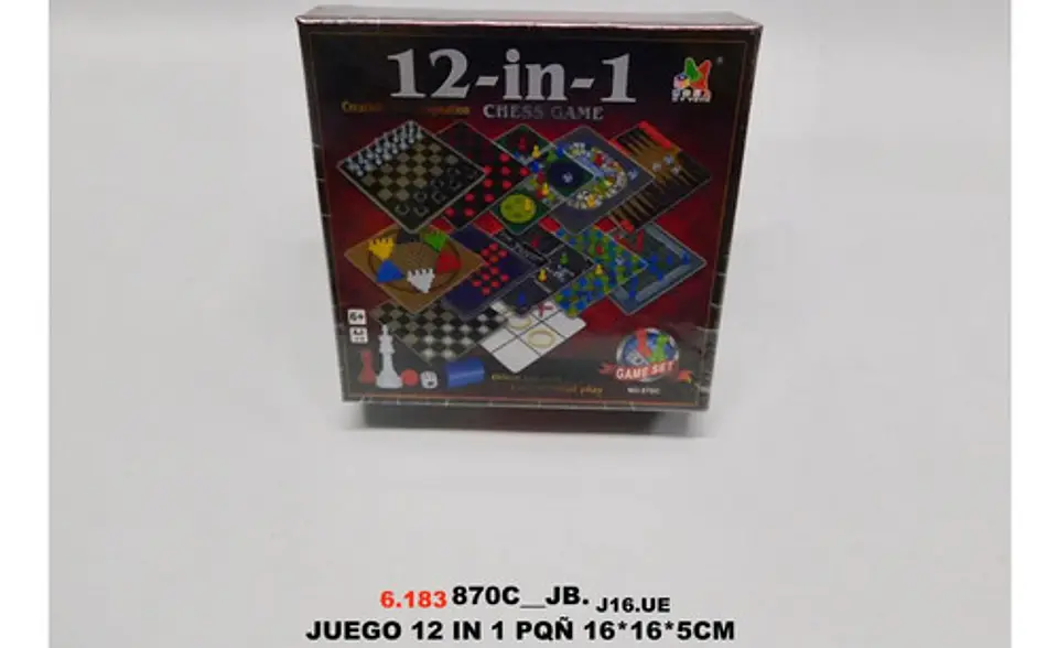6 Tableros 12 En 1 Juegos De Mesa Funny Familia Dados Fichas 10