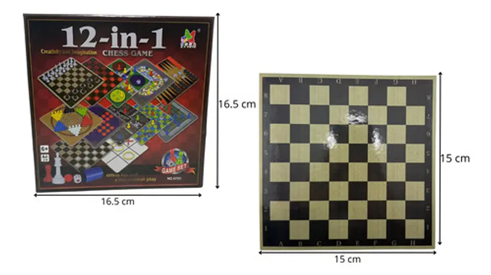 6 Tableros 12 En 1 Juegos De Mesa Funny Familia Dados Fichas 11
