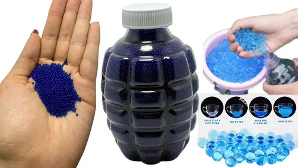 10,000 Hidrogel Bolas De Orbeez Municiones Decorativo Azules 1
