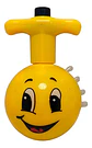Trompo X1 Luces Emojis Smile Musica Amarillo Divertido Niños - Miniatura 3