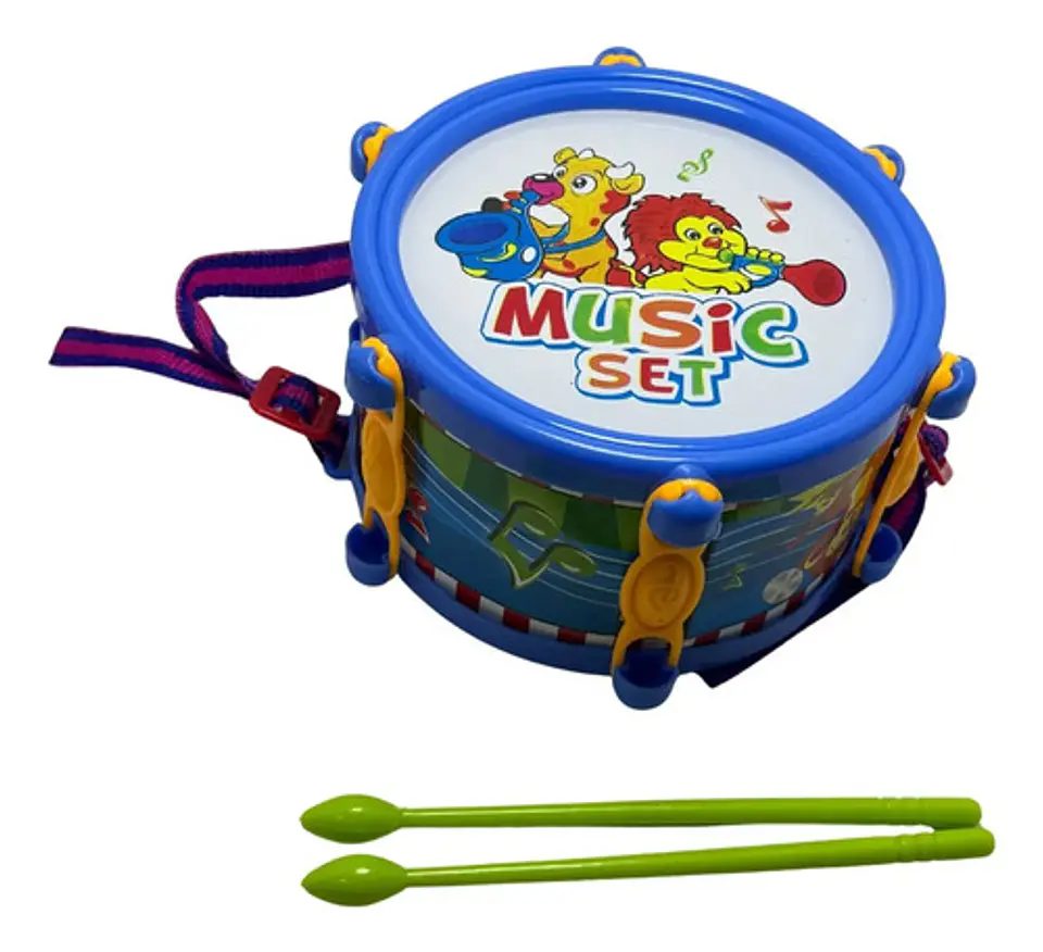 Kit Instrumentos Musicales De Juguete Niños Trompeta Batería 7