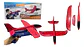 Lanzador Azul De Aviones Juguete Infantil Avión Rojo Icopor - Miniatura 1