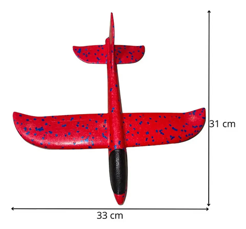 Lanzador Azul De Aviones Juguete Infantil Avión Rojo Icopor 6