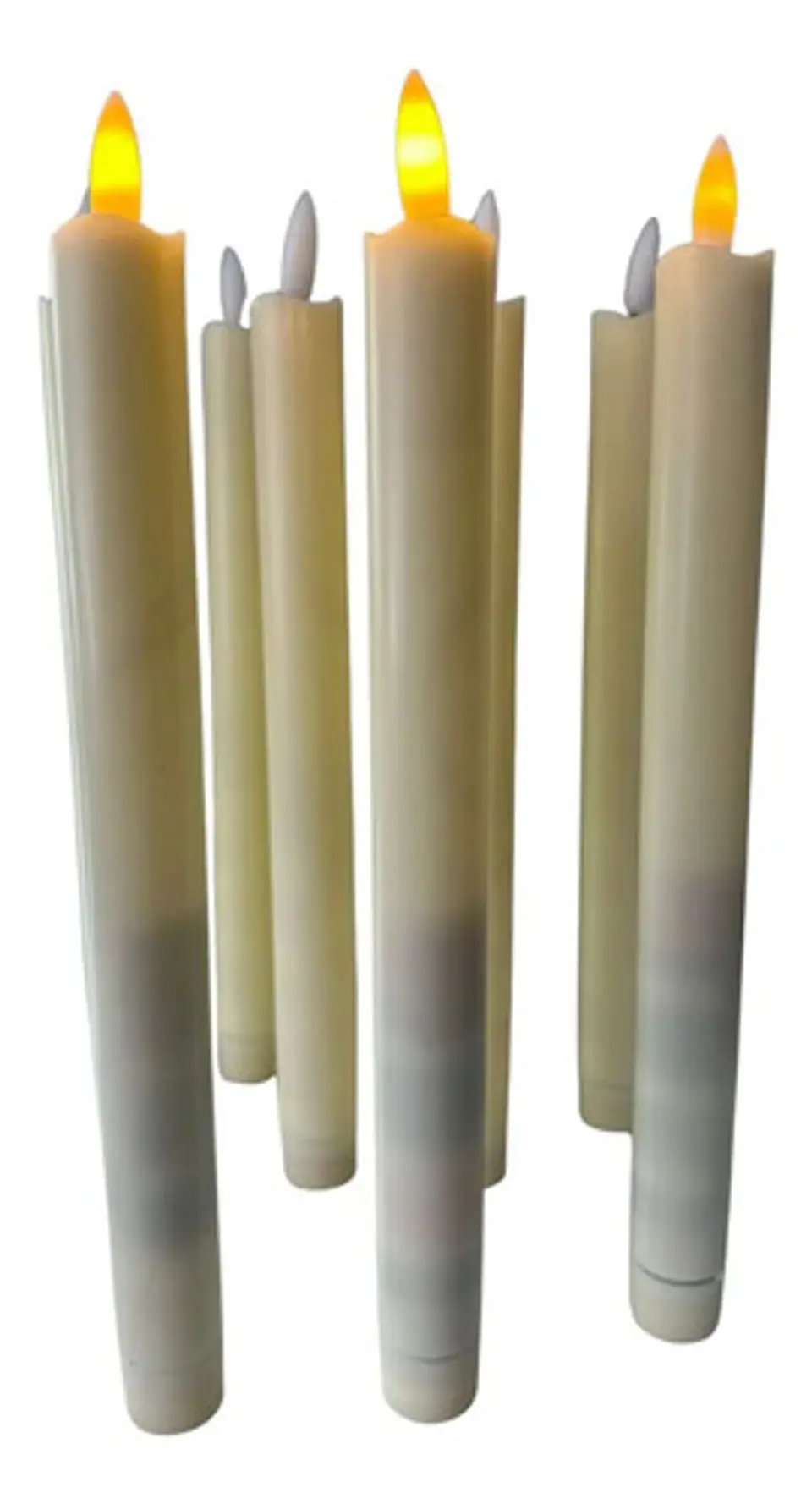 Velas Led Con Pila Decorativas Efecto Cera Paquete X 12 5