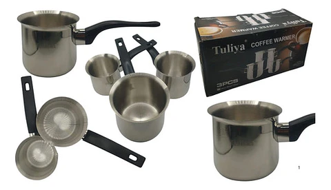 Calentador De Cafe Set X 3