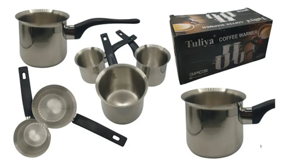Calentador De Cafe Set X 3 1
