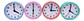 Reloj Despertador Análogo Quartz Silencioso Colores Modernos - Miniatura 1