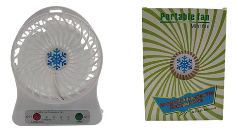 Ventilador Recargable Portátil Abanico  Usb Ventiladores 