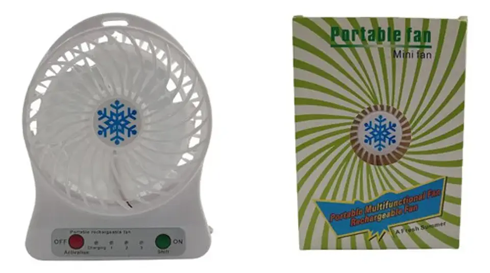 Ventilador Recargable Portátil Abanico  Usb Ventiladores  1