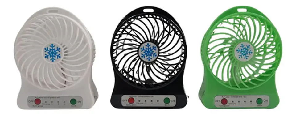 Ventilador Recargable Portátil Abanico  Usb Ventiladores  2