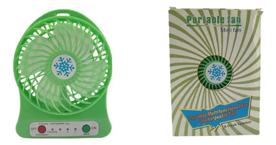 Ventilador Recargable Portátil Abanico  Usb Ventiladores  5