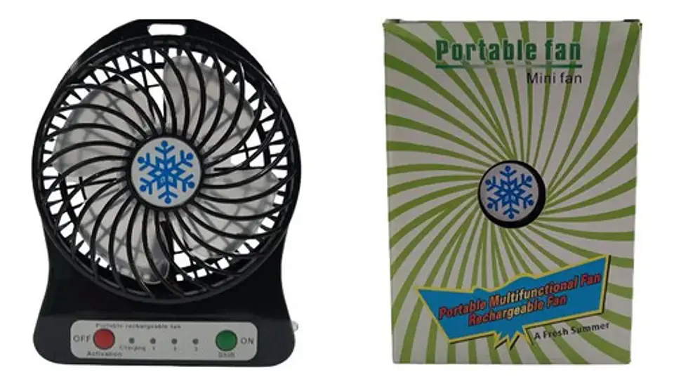 Ventilador Recargable Portátil Abanico  Usb Ventiladores  7