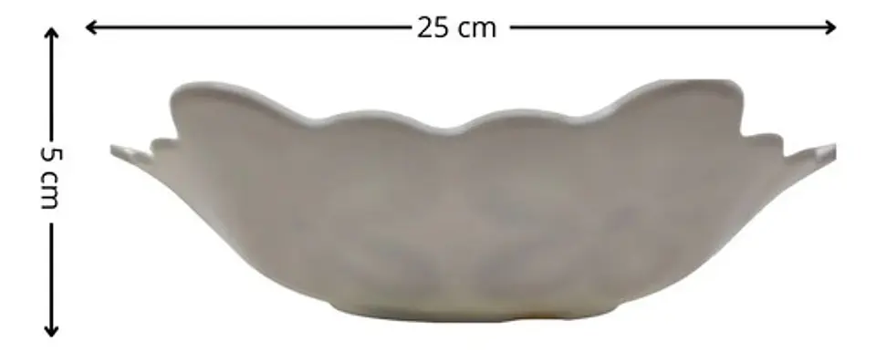 Plato Decorativo Floral Con Rosas En Relieve Elegante Vajill 5