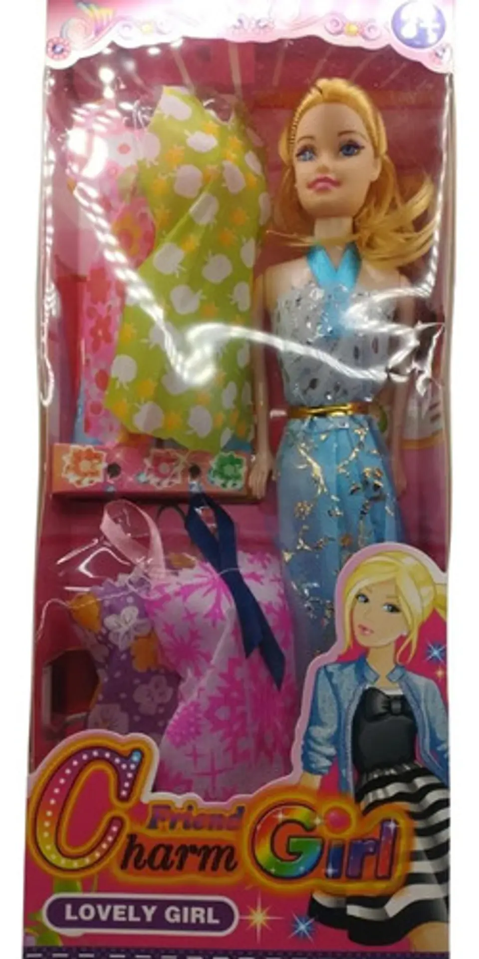 Muñeca Con Vestidos Intercambiables Charm Girl 6