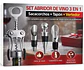 Set Abridor De Vino 3 En 1 Sacacorchos Tapón Y Vertedor - Miniatura 2