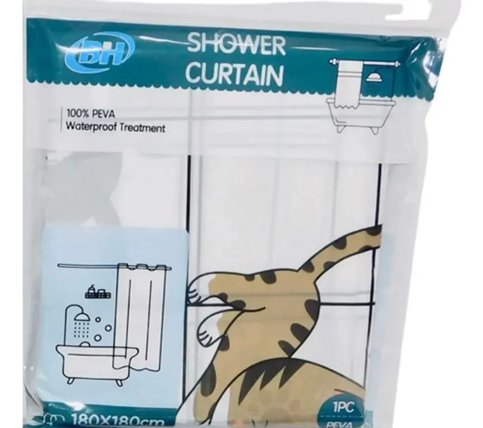 Cortinas De Baño Impermeable Y Decorativa 6