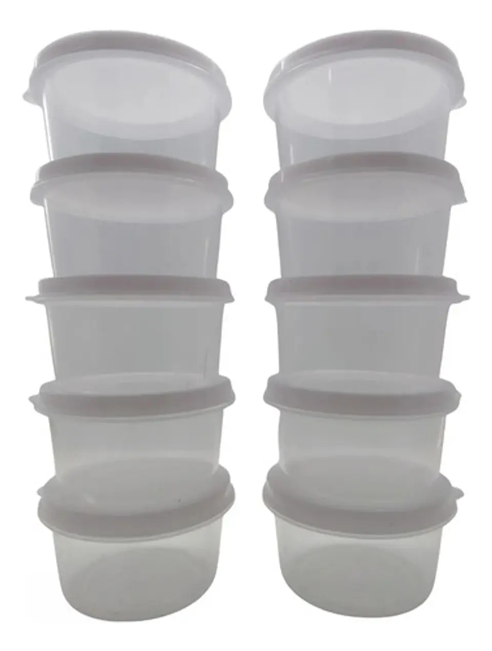 Mini Tupper Hermético Plástico Con Tapa Para Alimentos 1