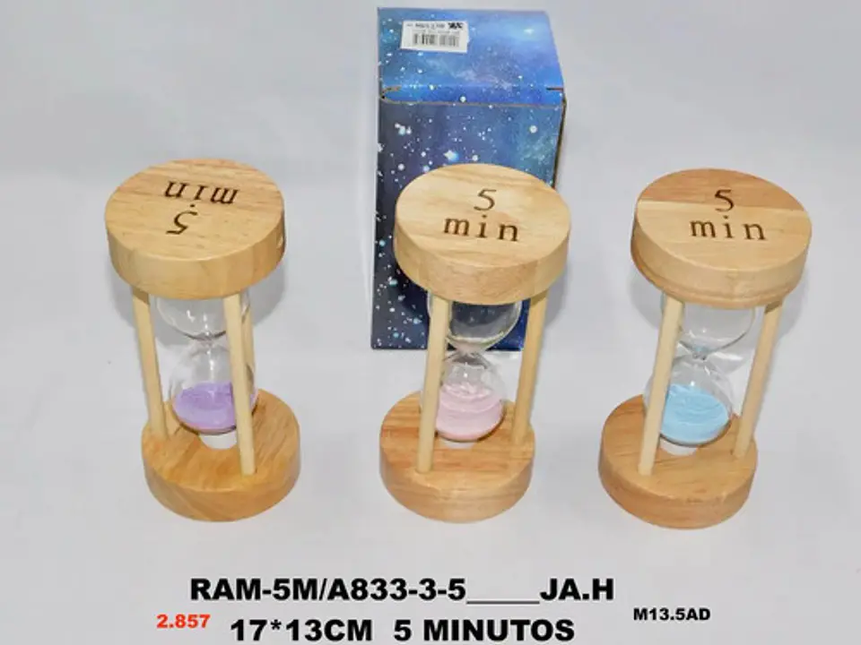 Reloj Arena Minutos Vidrio Temporizador Decoración Tiempo  2