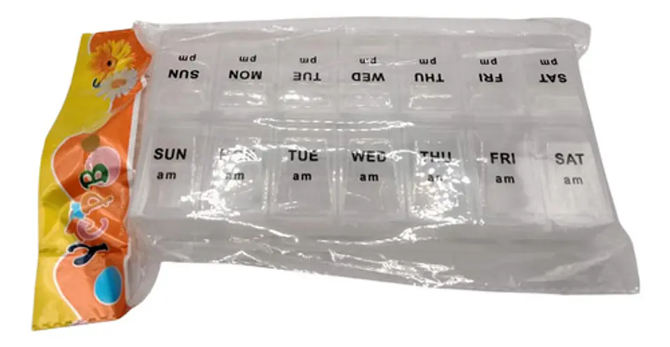 Pastillero Semanal Mañana Y Tarde Organizador De Medicamento 5