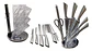 Set De Cuchillos De Cocina Con Base Giratoria 8pcs - Miniatura 1