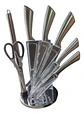 Set De Cuchillos De Cocina Con Base Giratoria 8pcs - Miniatura 4