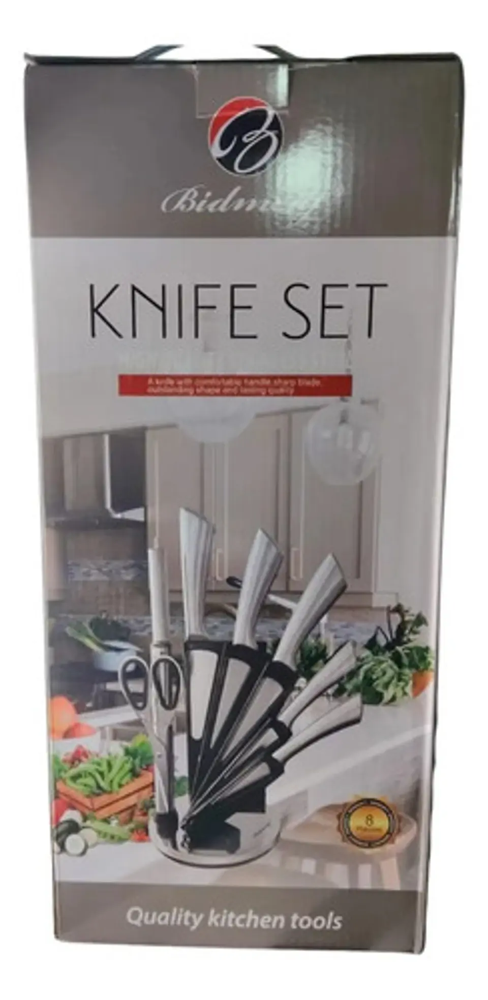 Set De Cuchillos De Cocina Con Base Giratoria 8pcs 5