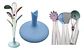 Set De Utensilios De Cocina En Silicona Con Base Organizador - Miniatura 1