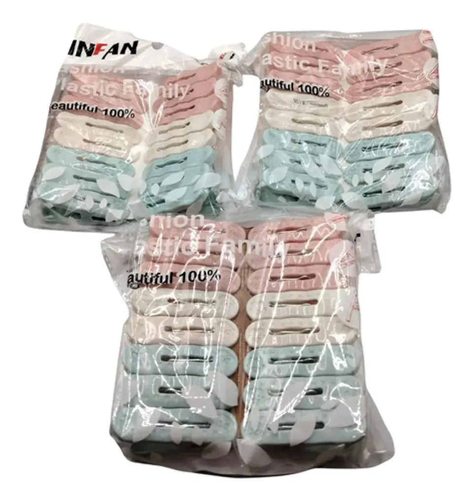 Set de Pinzas Plásticas Multicolor x16  Prácticas 2