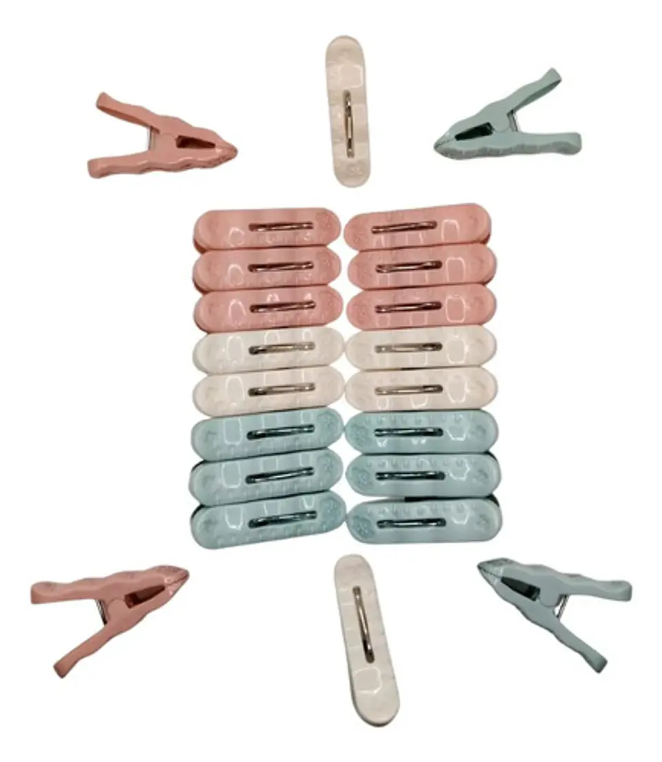 Set de Pinzas Plásticas Multicolor x16  Prácticas 4