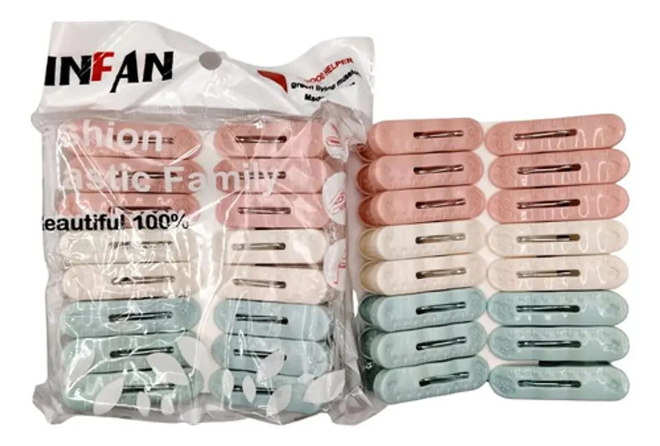 Set de Pinzas Plásticas Multicolor x16  Prácticas 5