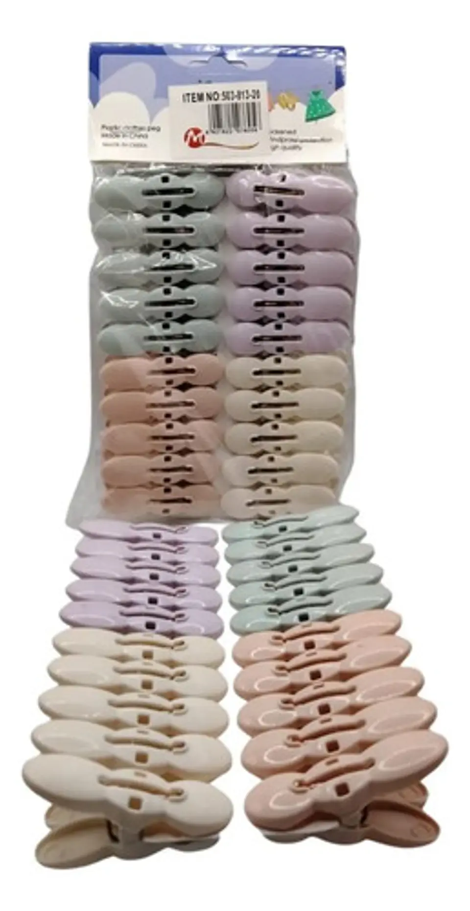 Set De Ganchos Para Ropa X20 Coloridos 5