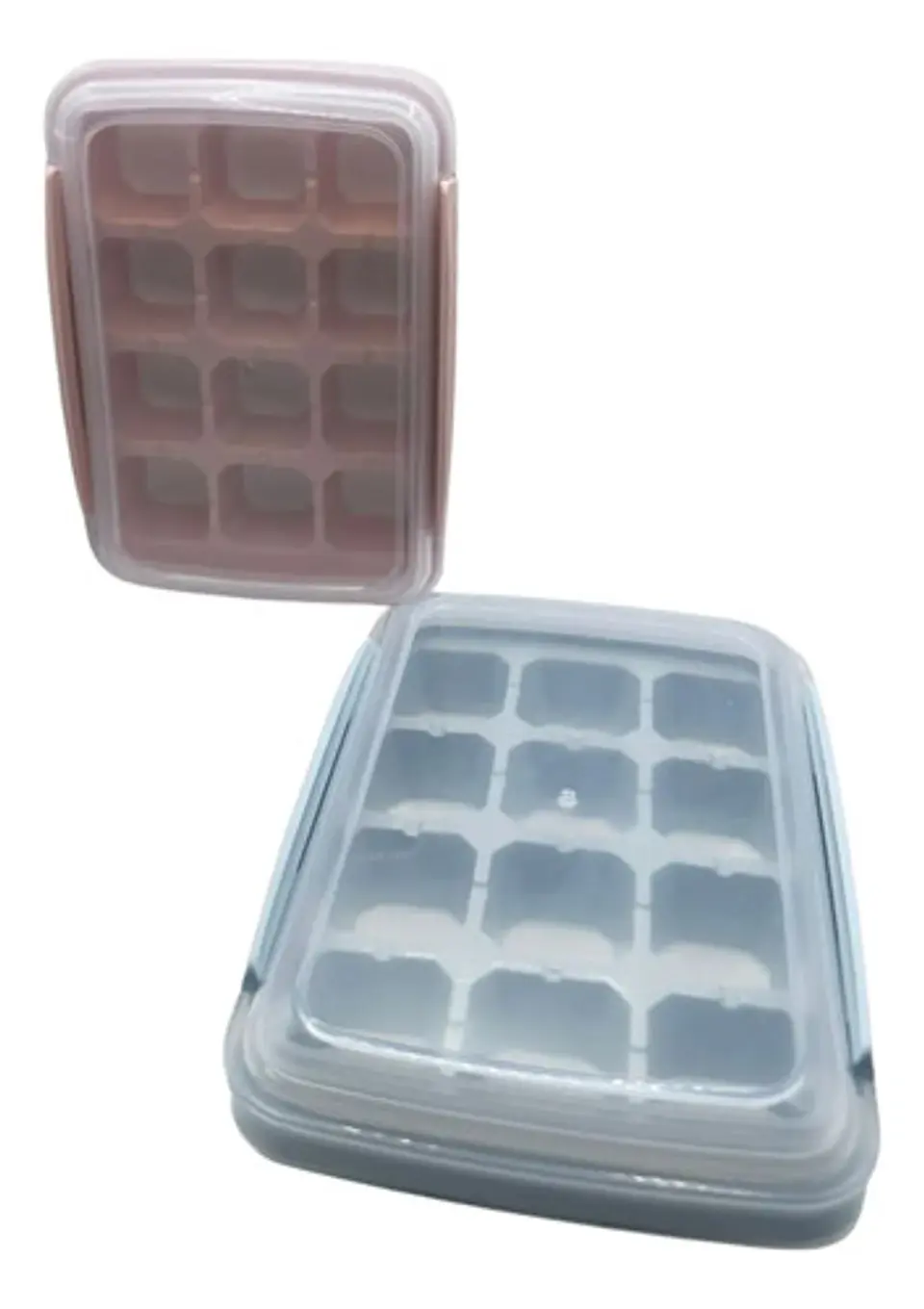 Molde De Hielo 13 Espacios Con Tapa Plástica Fácil Uso Hogar 1