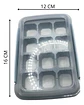Molde De Hielo 13 Espacios Con Tapa Plástica Fácil Uso Hogar - Miniatura 7