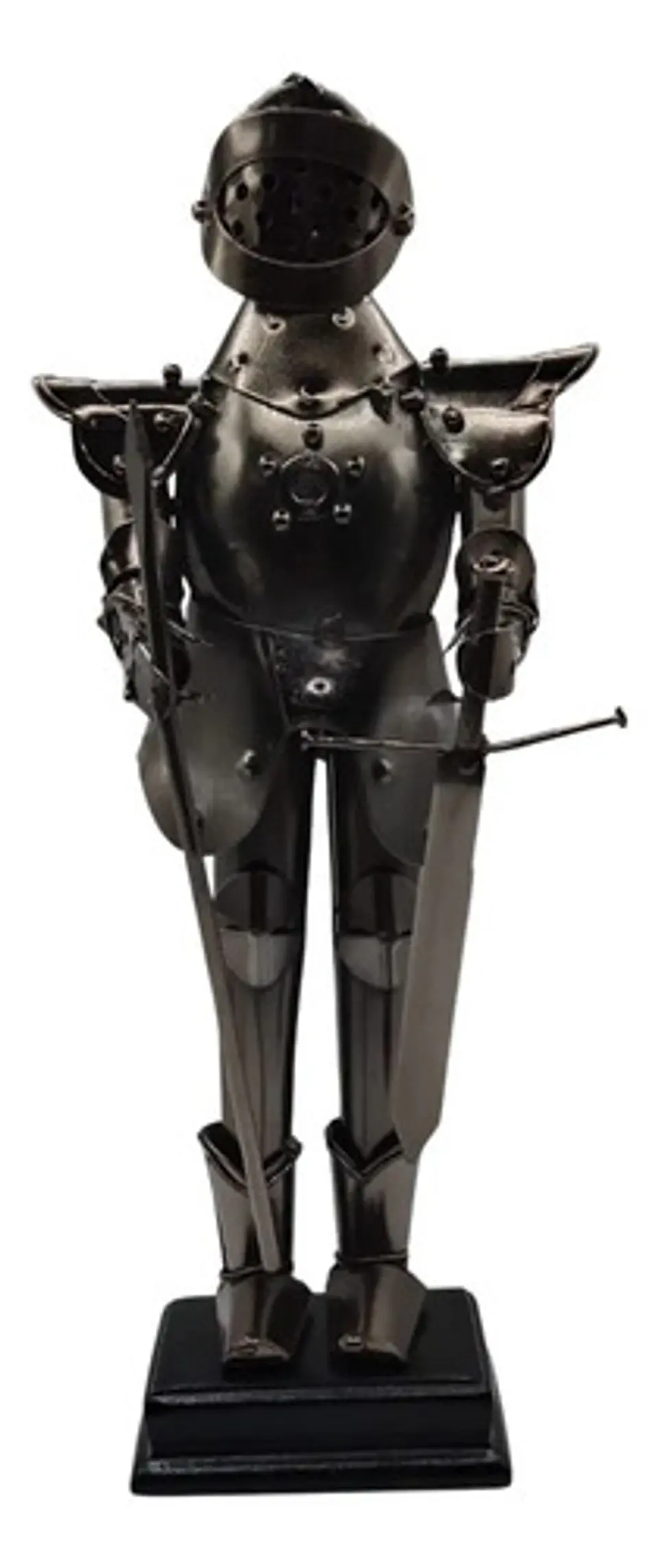 Figura Decorativa Caballero Medieval Hecha De Metal 1