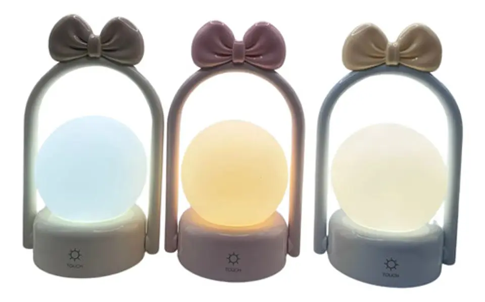 Lámpara Moño Decorativa Led 3 Tonos Diseño Cute Moderno 3