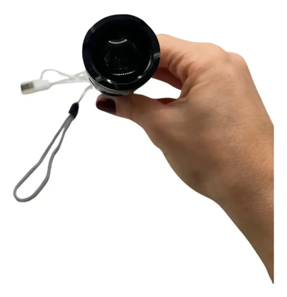 Linterna Recargable Portátil Led Con Zoom Ajustable 4