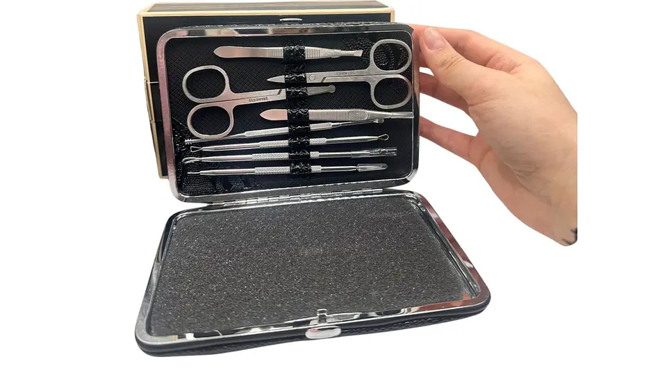 kit de manicure premium acero inoxidable 13 piezas 5