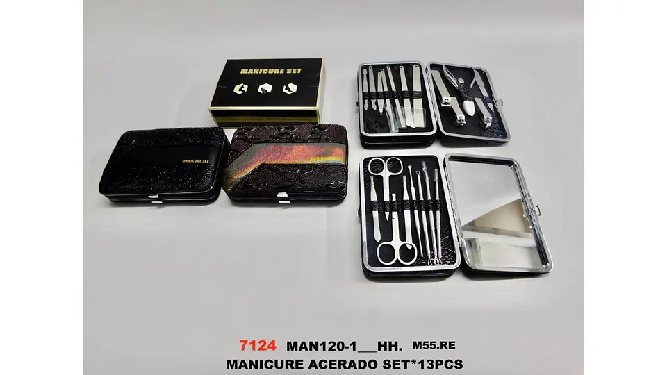 kit de manicure premium acero inoxidable 13 piezas 7