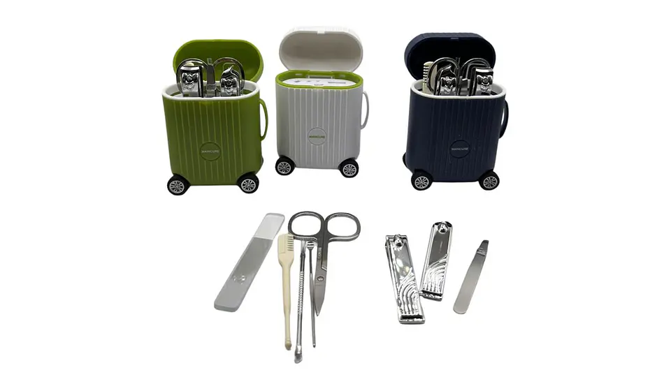 Kit manicure mini maleta premium con rueda 3
