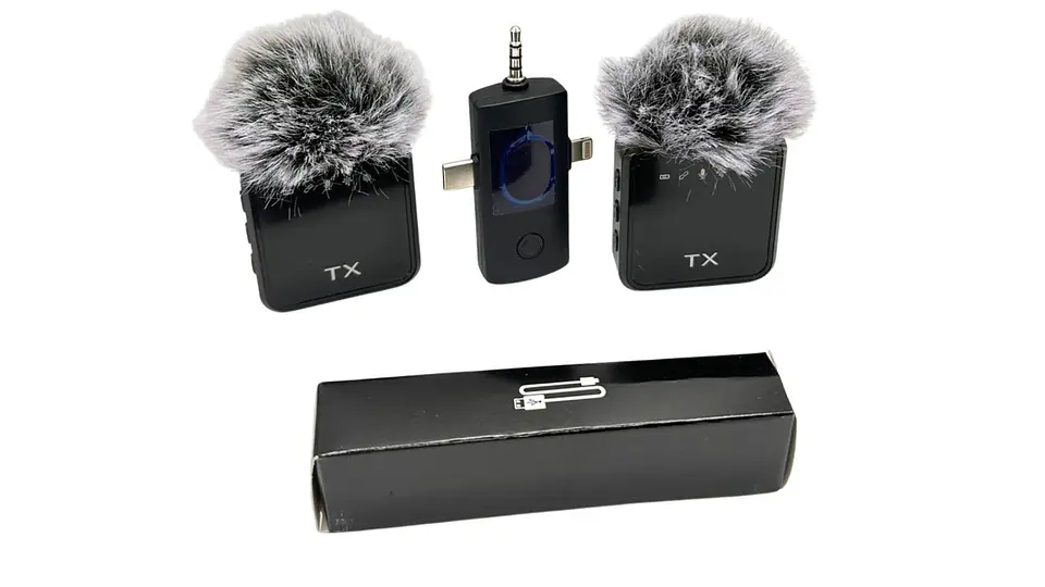 Micrófono Duo Inalámbrico Multi Entrada Premium 4