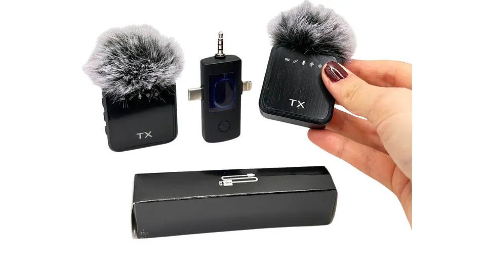 Micrófono Duo Inalámbrico Multi Entrada Premium 5