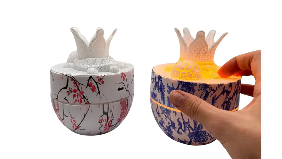 Humidificador Crown Mist Luz Led Decorativa Usb 3