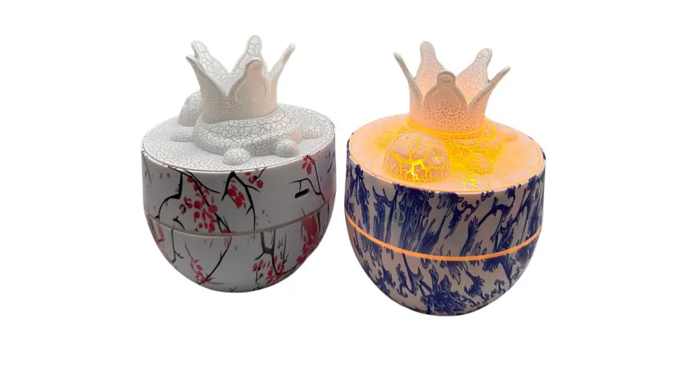 Humidificador Crown Mist Luz Led Decorativa Usb 6