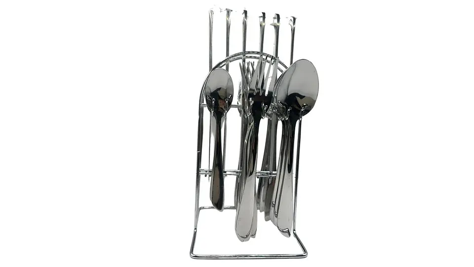 Set Cubiertos Elegance Acero Inoxidable 24 Pzs 1